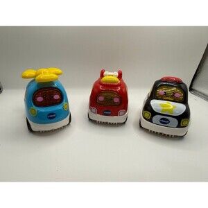 VTech Go! Go! Smart Wheels set - helicopter, fire truck, and police car